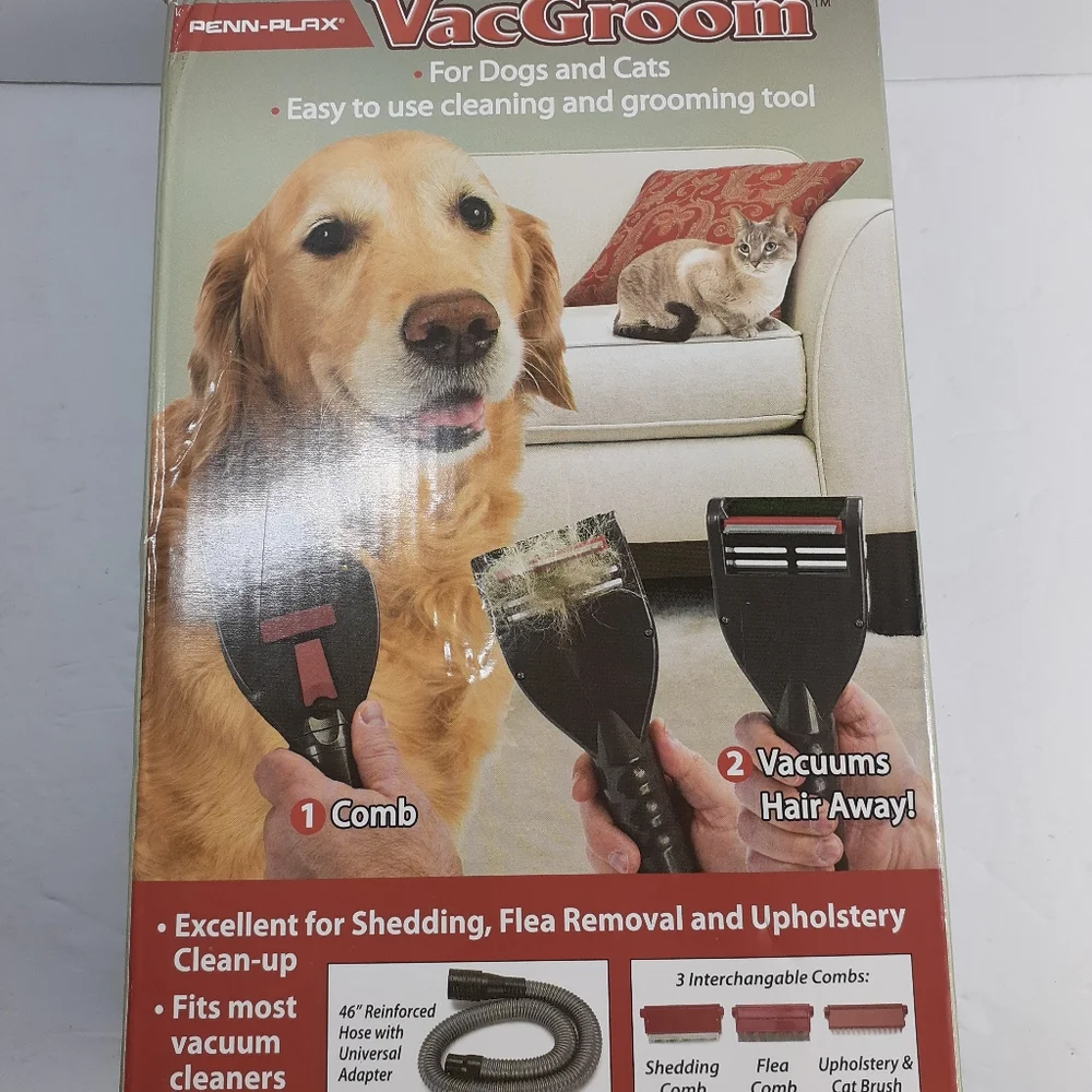 Penn Plax VacGroom Pet Grooming Vacuum Attachment Kit DOGV1